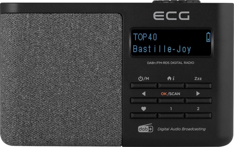 ECG RD 250 DAB Black bluetooth s dosahem 10 metrů